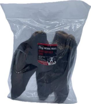 K9 Chew Co. Buffalo Ears Large with Hair 3pk