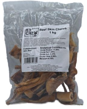 K9 Chew Co. Buffalo Headskin Chew 1kg