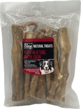 K9 Chew Co. Buffalo Tail with Skin 15cm 250g x 1