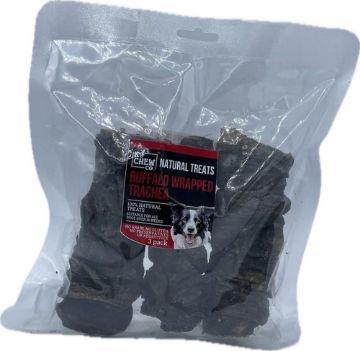 K9 Chew Co. Buffalo Wrapped Trachea 3pk