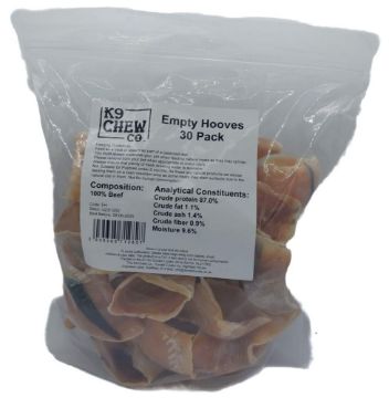 K9 Chew Co. Cows' Hoof Empty x 30pk