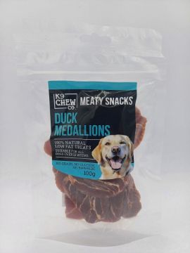 K9 MS Duck Medallions 100g x 1