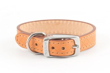 Ancol Heritage Leather Collar Tan Size 1 12" x 1