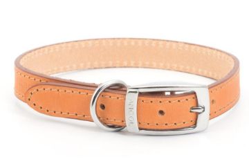 Ancol Heritage Leather Collar Tan Size 4 18" x 1
