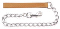 Ancol Leather Chain Lead 50kg Heavy 30" Tan x 1