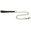 Ancol Leather Chain Lead 50kg Heavy 36" Black x 1