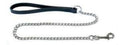 Ancol Leather Chain Lead 30kg Medium 32" Black x 1