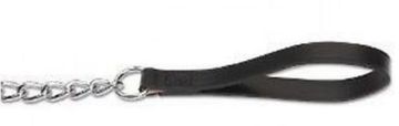 Ancol Leather Chain Lead 75kg X-Heavy 20" Black x 1