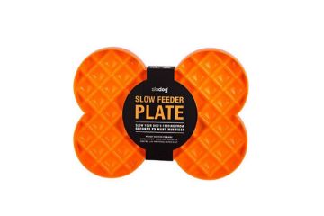 Lickimat Slodog Slow Feeder Plate Orange x 1