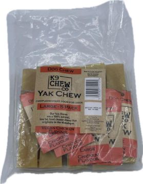 K9 Chew Co. Yak Chew CHICKEN Large x 5