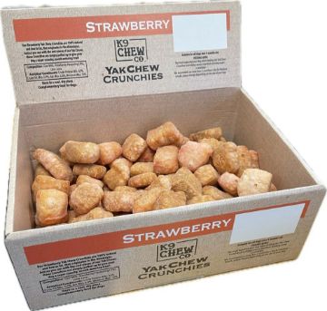 K9 Chew Co. Yak Chew Crunchies STRAWBERRY 500g (app 100pc) x 1