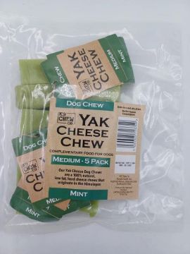 K9 Chew Co. Yak Chew MINT Medium x 5