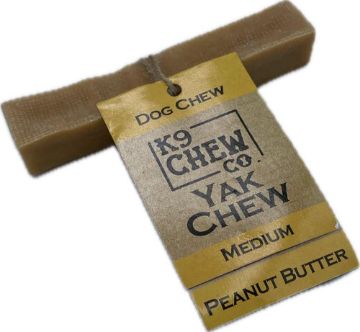K9 Chew Co. Yak Chew PEANUT BUTTER Medium x 5