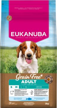Eukanuba Adult Dog Grain Free Ocean Fish Small / Medium 3kg