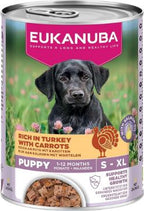 Eukanuba Puppy Cans Turkey & Carrot 400g x 6