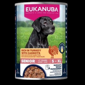 Eukanuba Senior Dog Cans Turkey & Carrot 400g x 6