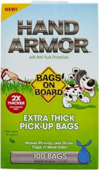 Bags on Board Hand Armor Pick-Up Poo Bags - 100 Bags x 1