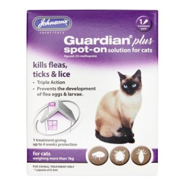 Johnson's Guardian Plus Flea & Tick Spot-on for Cats 1 Tube x 1