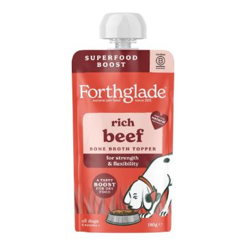 Forthglade Topper Succulent Beef Bone Broth 180g x 6