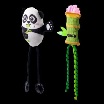 KONG Cat Toy Scrattles Panda 2pk x 1