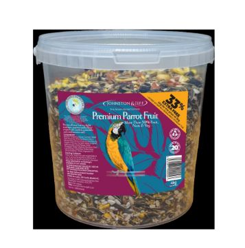 J&J Premium Parrot Fruit 4kg TUB x 1