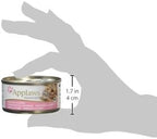 Applaws 100% Natural Wet Cat Food Tins, Tuna Fillet with Prawn in Broth 70 g for Adult Cats (24 x 70 g Tins)