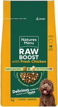 Natures Menu Raw boost Dry Food for Dogs with Fresh Chicken - 3kg