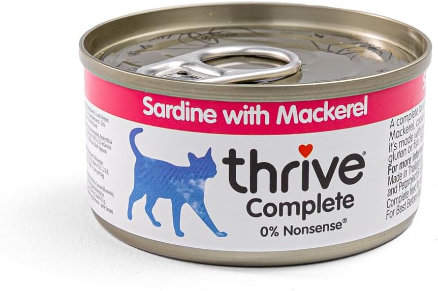 Thrive Cat Can Sardine & Mackerel in Gravy 75g x 12
