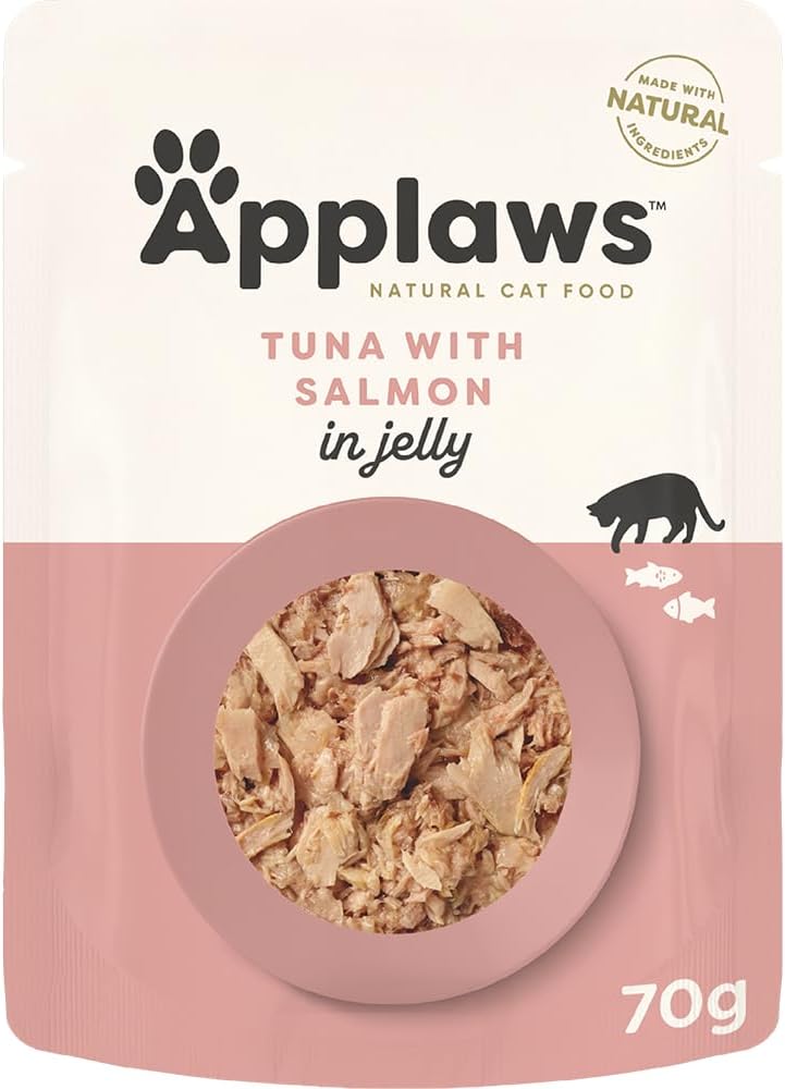 Applaws Cat Pouch Tender Tuna & Salmon in Jelly 70g x 16