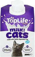 Toplife Lactose Reduced Cows Milk for Cats 200ml (PACK OF 6)