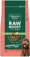 Natures Menu Raw boost Dry Food for Dogs with Beef - 1,5kg
