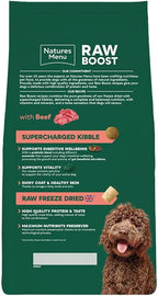 Natures Menu Raw boost Dry Food for Dogs with Beef - 1,5kg