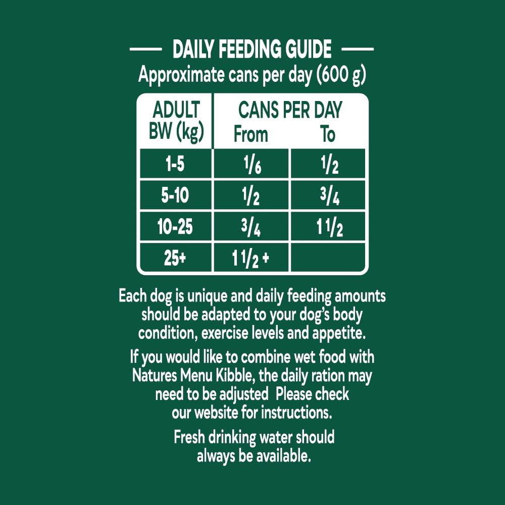 Natures Menu Country Hunter Dog Food Can Beef with Superfoods (6 x 600g)