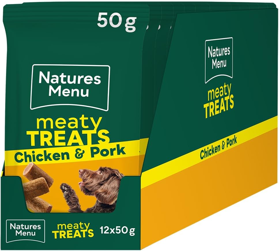 Natures Menu Meaty Treats for Adult Dogs with Chicken - 12 x 50g