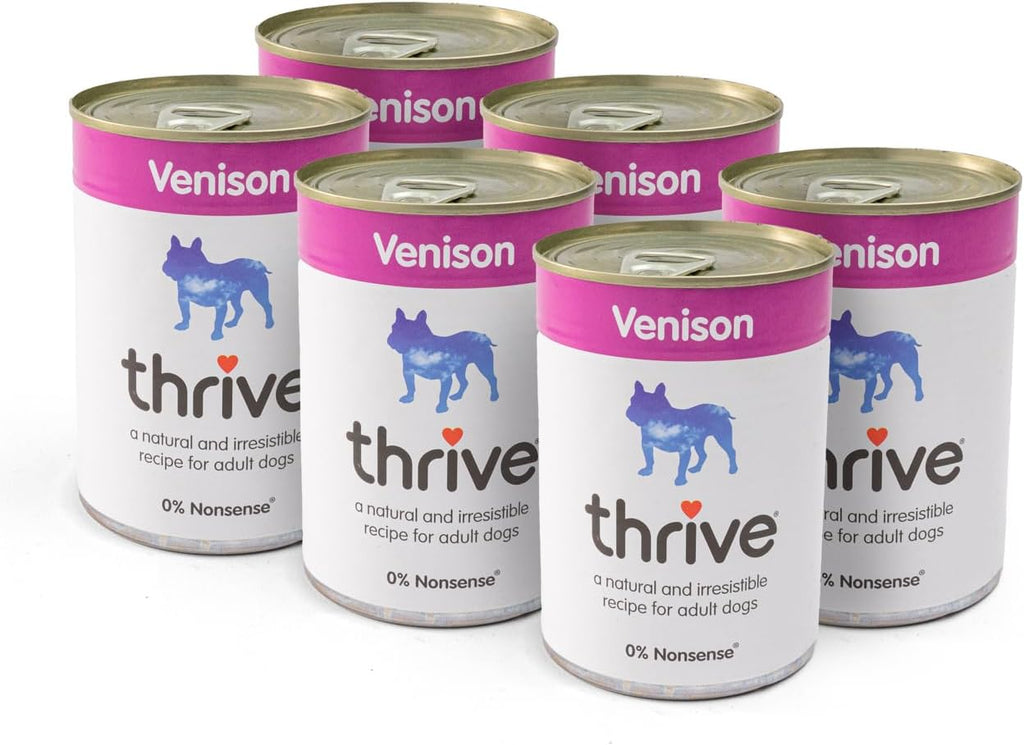 Thrive Dog Can Venison 395g x 6