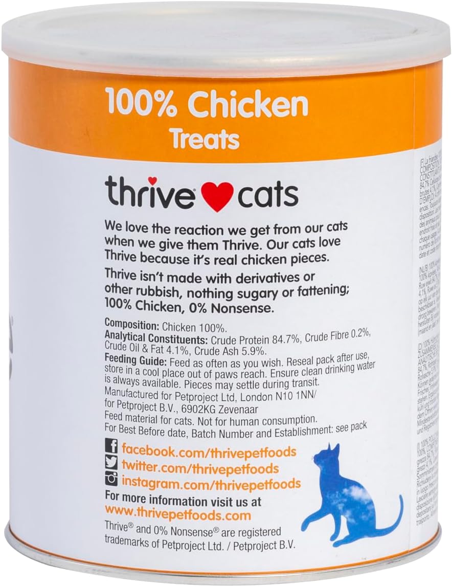 Thrive Cat Treats 100% Chicken MAXI Tubes 170g x 1