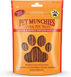 Pet Munchies Dog Treats Duck & Sweet Potato Sticks 90g x 8