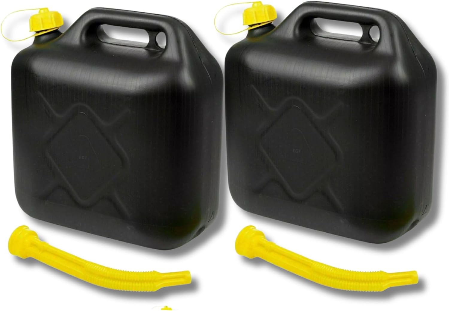 10 Litre Jerry Can for Petrol Diesel Fuel with Spout, Emergency Backup Fuel Storage for Cars, Motorcycles & Vans