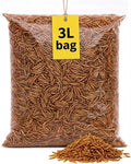 Premium 3-Litre Mealworms Bag for Wild Birds – Natural High-Protein, High-Energy Feed, Mess-Free Food for All Bird Species