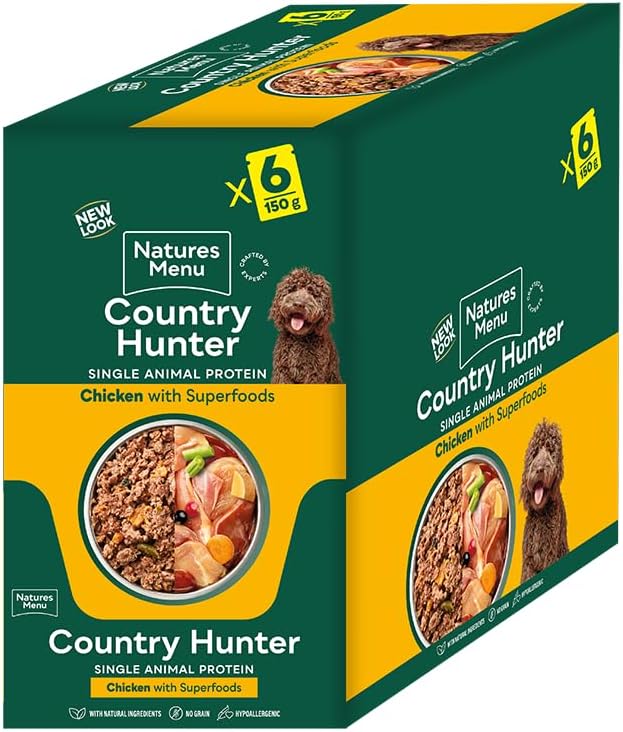 Country Hunter Dog Food Pouch Free Range Chicken (6 x 150g)