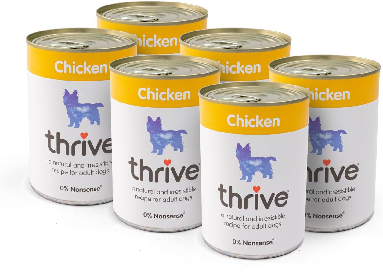 Thrive Complete Chicken Wet Dog Food – Adult – 6 x 395g Cans