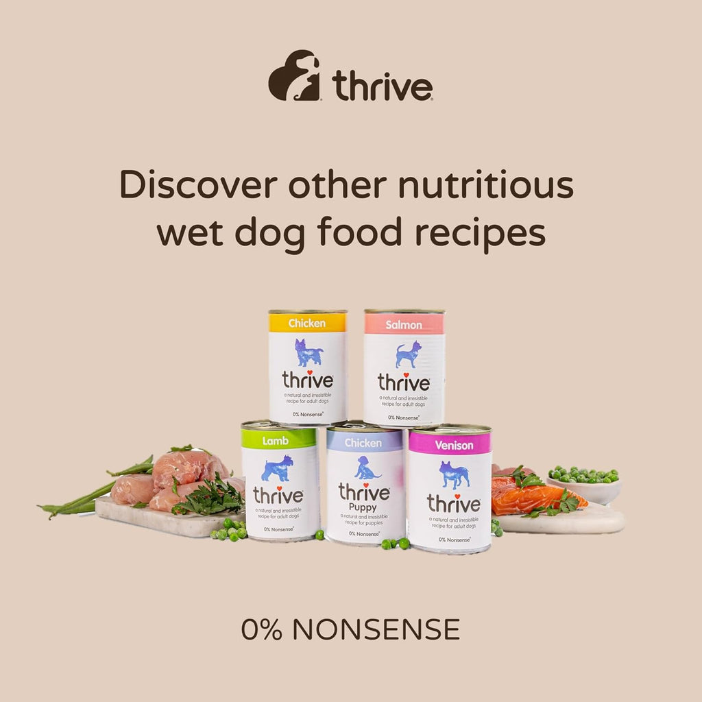 Thrive Complete Chicken Wet Dog Food – Adult – 6 x 395g Cans