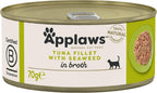Applaws Cat Can Tuna Fillet & Seaweed in Broth 70g x 24