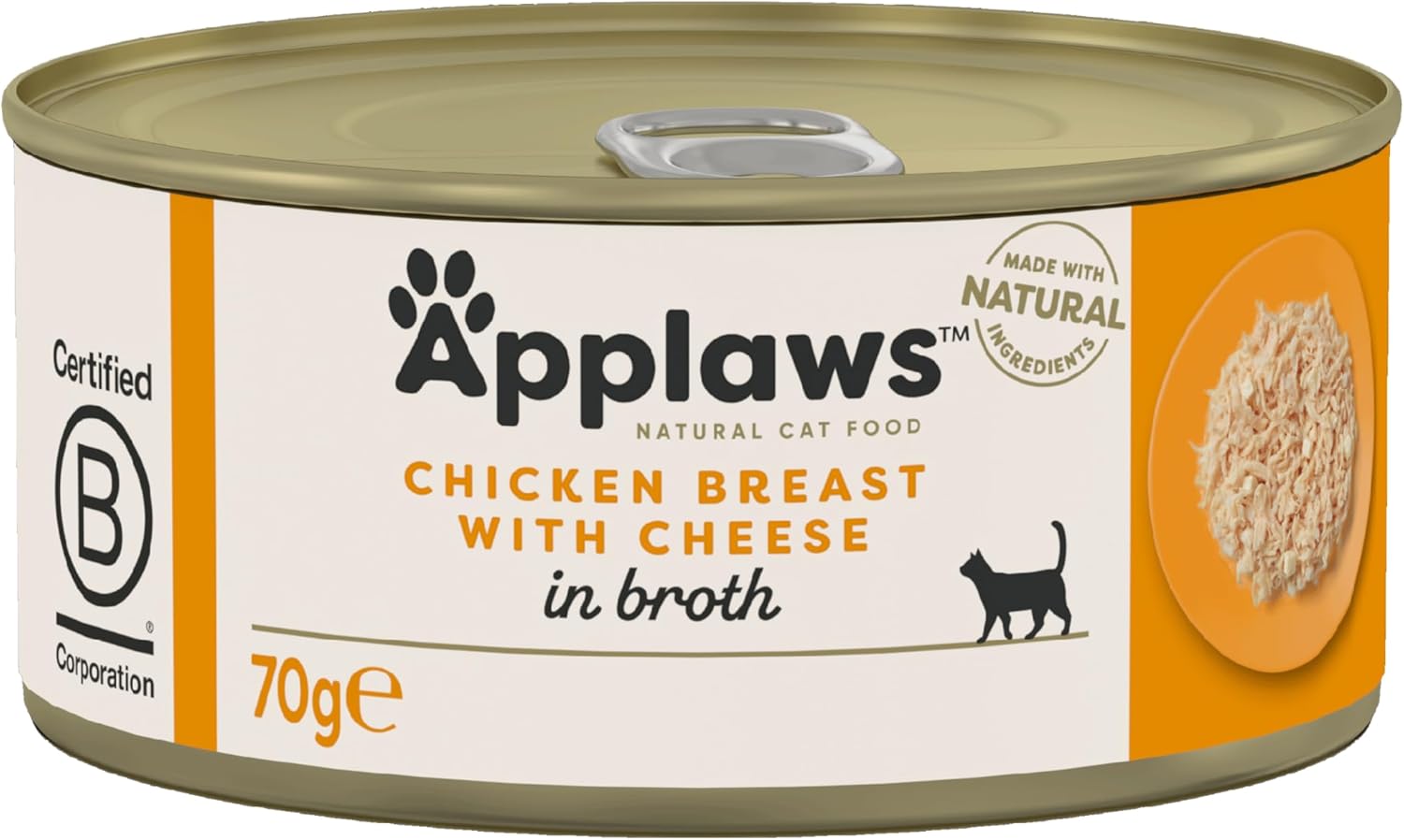 Applaws Cat Can Chicken & Cheese in Broth 70g x 24
