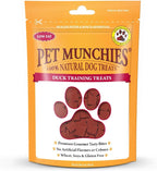 Pet Munchies Duck Dog Training Treats, Grain Free Tasty Bites with Natural Real Meat, Low in Fat 50g (Pack of 8)