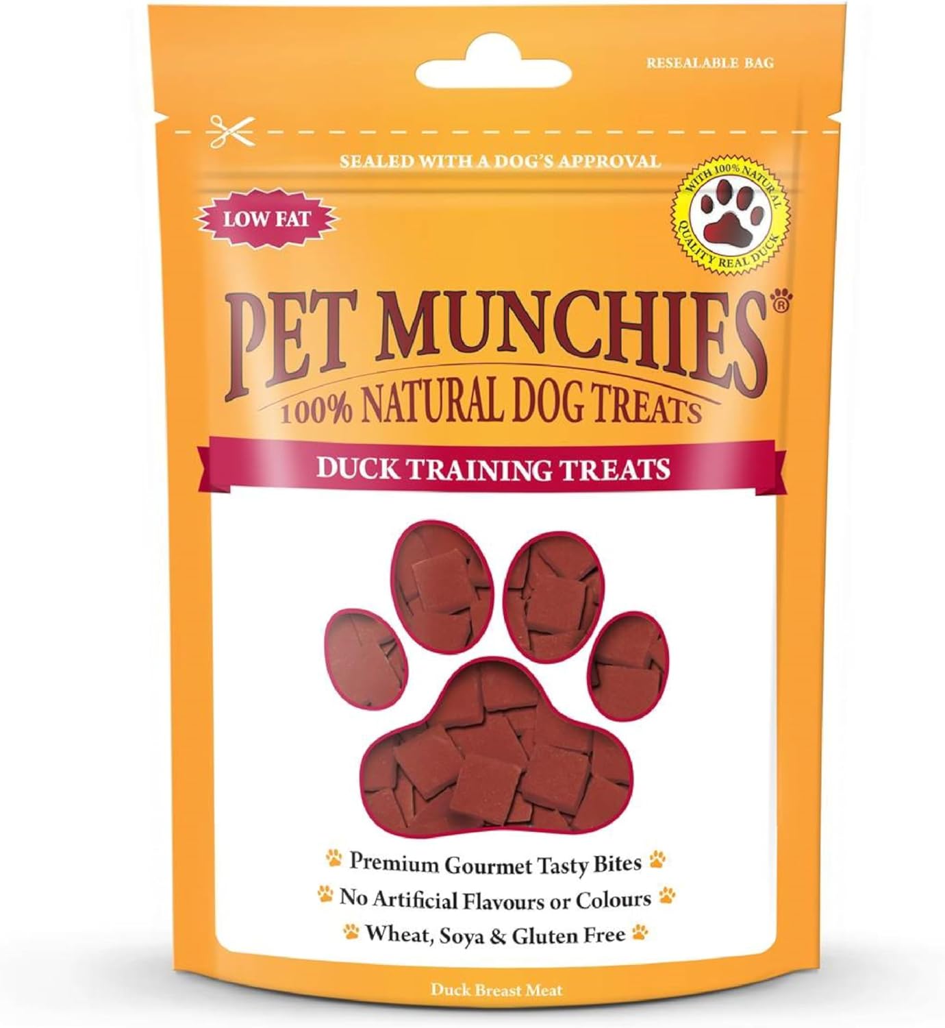 Pet Munchies Dog Training Treats Duck 50g x 8