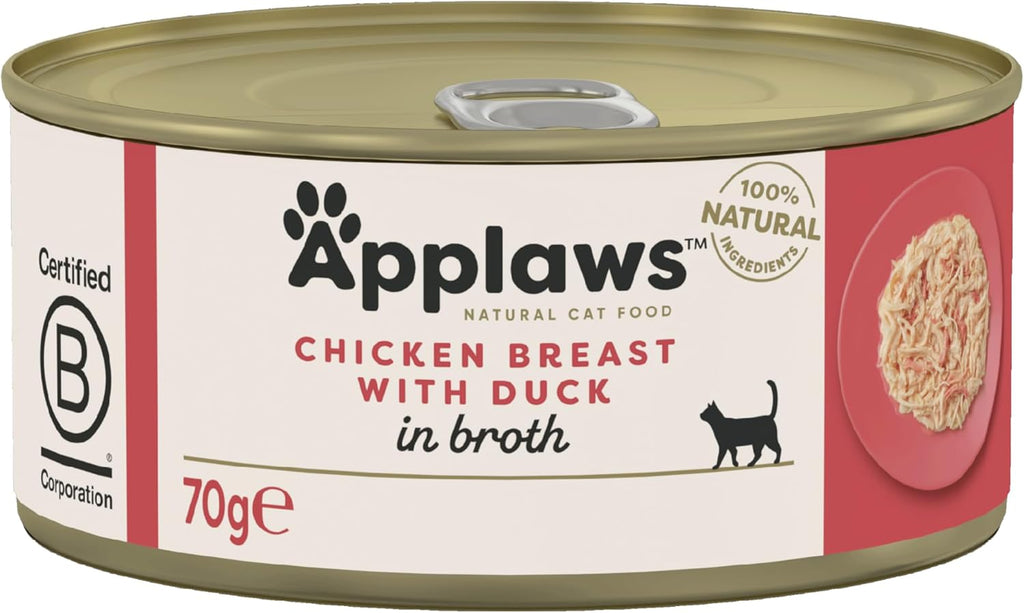 Applaws Cat Can Chicken & Duck 70g x 24