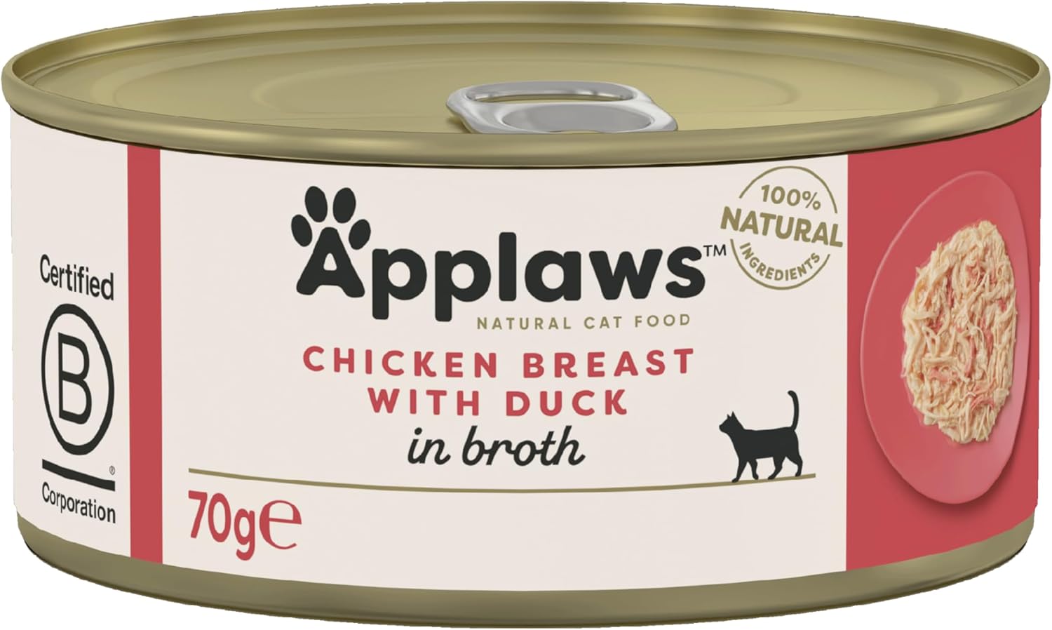 Applaws Cat Can Chicken & Duck 70g x 24