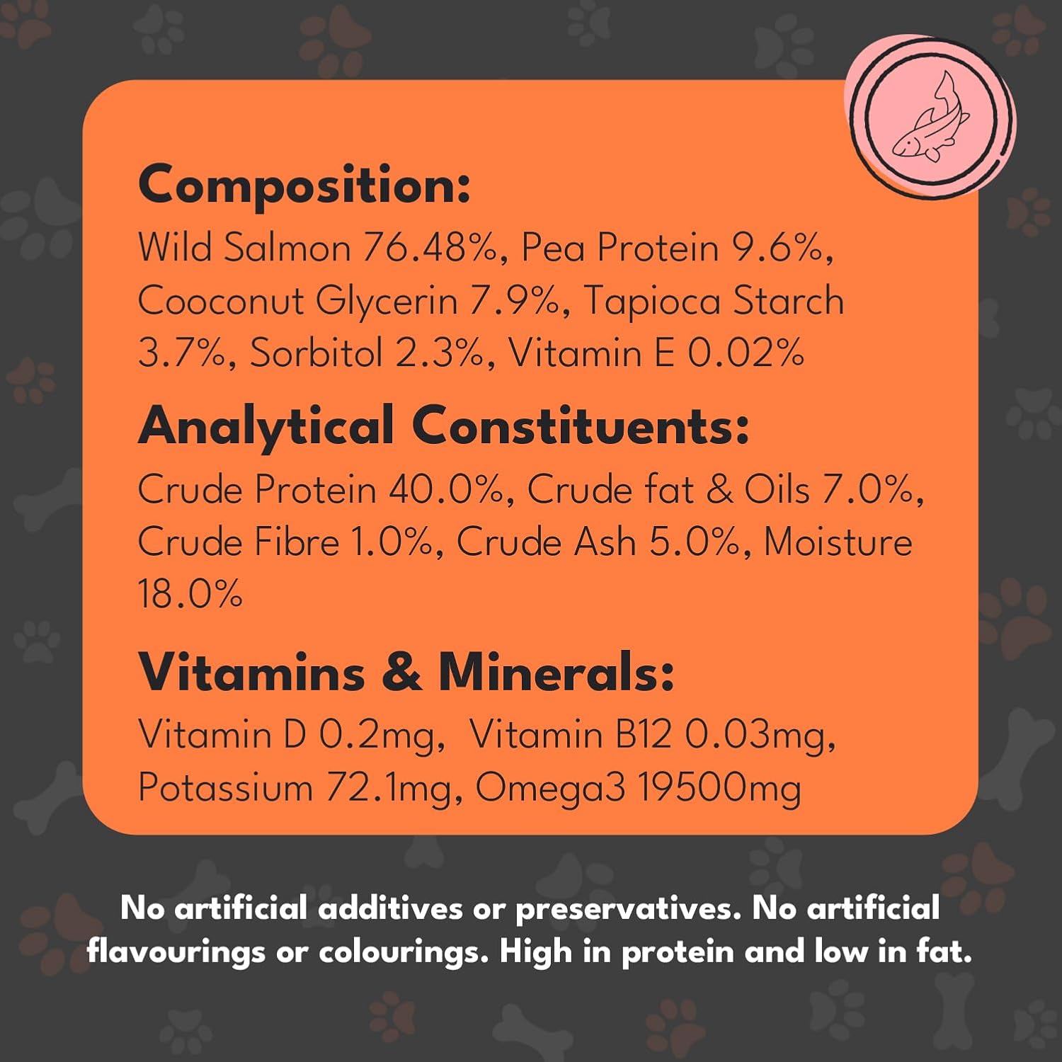 Pet Munchies Dog Treats Wild Salmon Strips 80g x 8