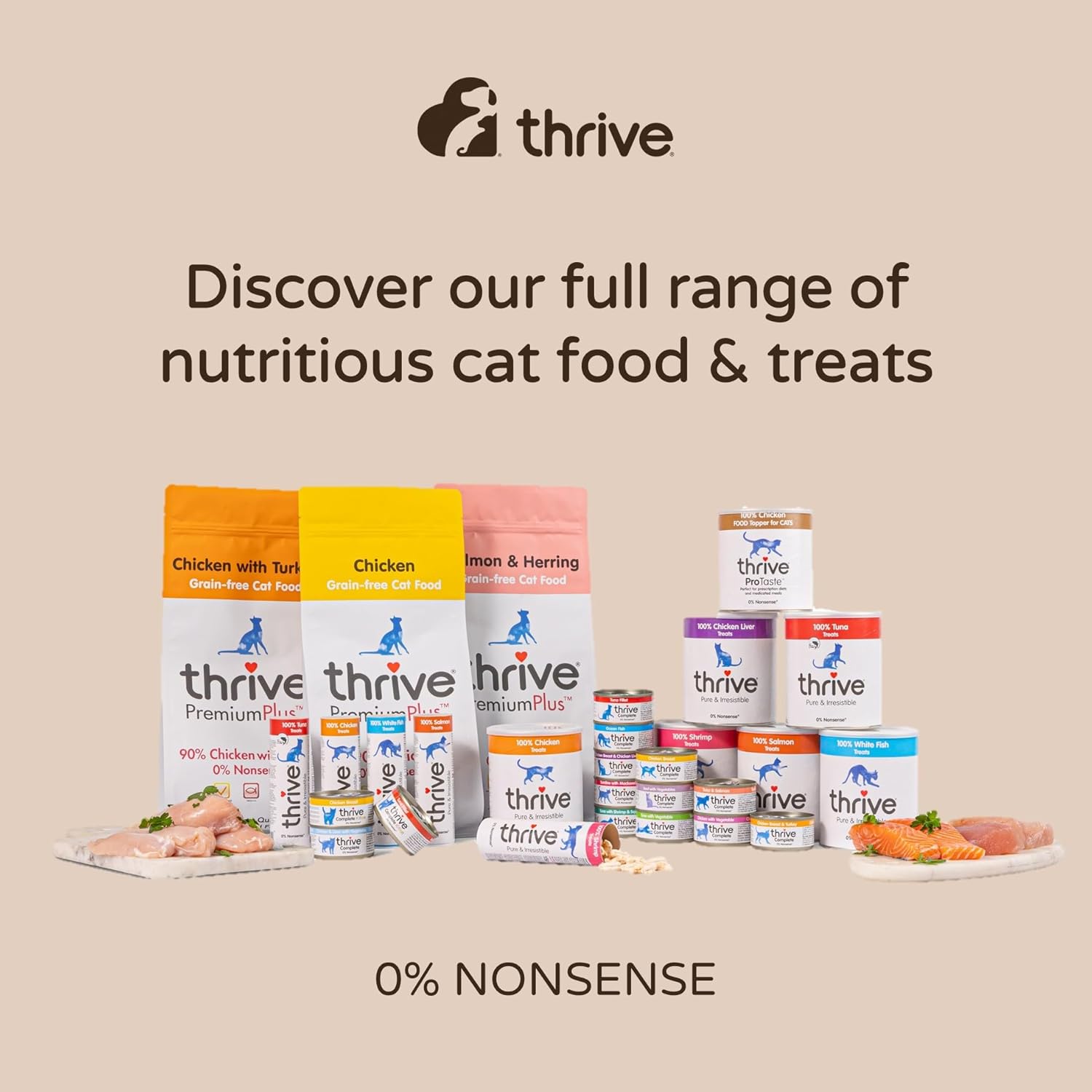 Thrive Cat Premium Plus Dry Food- CHICKEN 1.5kg